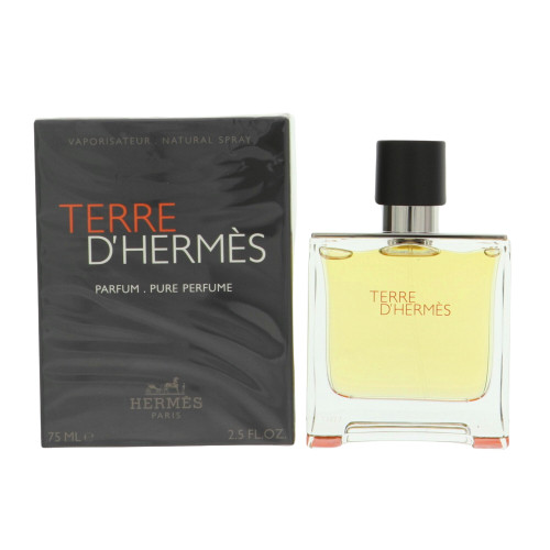 Terre D'hermes by Hermes Box for Men 2.5 Oz Pure Parfum Spray