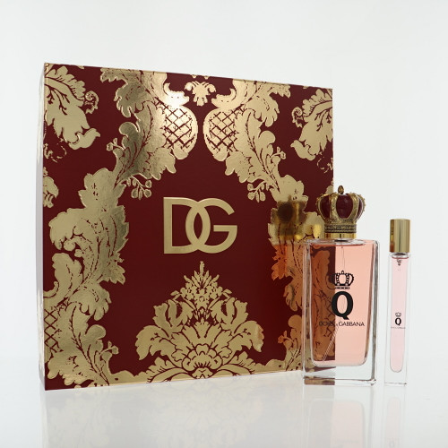 D & G Q by Dolce & Gabbana Gift Set for Women 2 Piece Set For Women: 3.3 Oz Eau De Parfum Spray, 0.33 Oz Eau De Parfum Spray