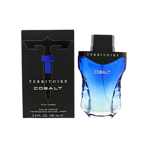 Territoire Cobalt by Yzy Perfume Box for Men 3.4 Oz Eau De Parfum Spray