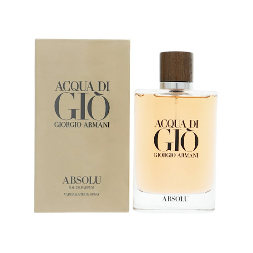 Acqua Di Gio Absolu by Giorgio Armani Box for Men 4.2 Oz Eau De Parfum Spray