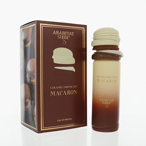 Caramel Chocolate Macaron by Arabiyat Sugar Box for Men 3.4 Oz Eau De Parfum Spray