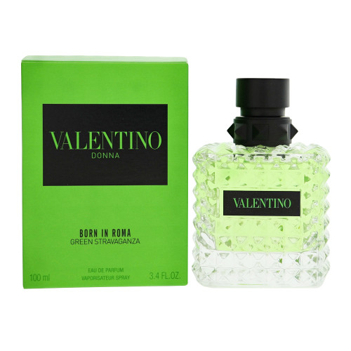 Born In Roma Green Stravaganza by Valentino Box for Women 3.4 Oz Eau De Parfum Spray