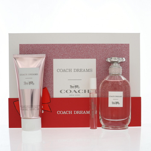 Coach Dreams by Coach Gift Set for Women 3 Piece Gift Set For Women - 3.0 Oz Eau De Parfum Spray, 0.25 Oz Eau De Parfum Spray, 3.3 Oz Body Lotion
