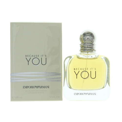 Emporio Armani Because It's You by Giorgio Armani Box for Women 3.3 Oz Eau De Parfum Spray