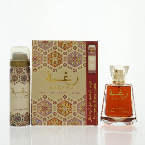 Raghba by Lattafa Box for Men 3.4 Oz Eau De Parfum Spray