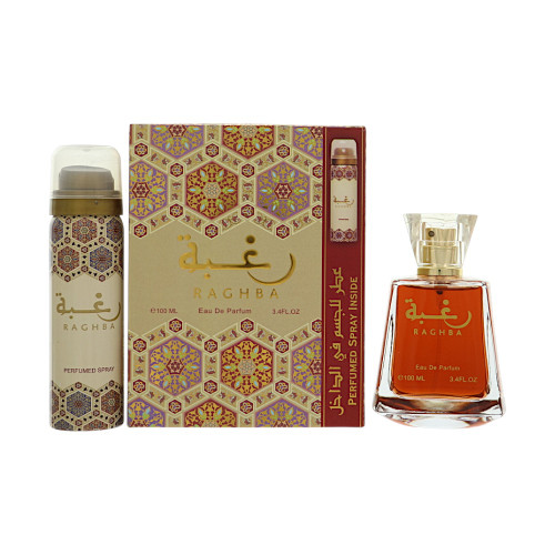 Raghba by Lattafa - 3.4 oz Eau De Parfum Spray bottle for Men