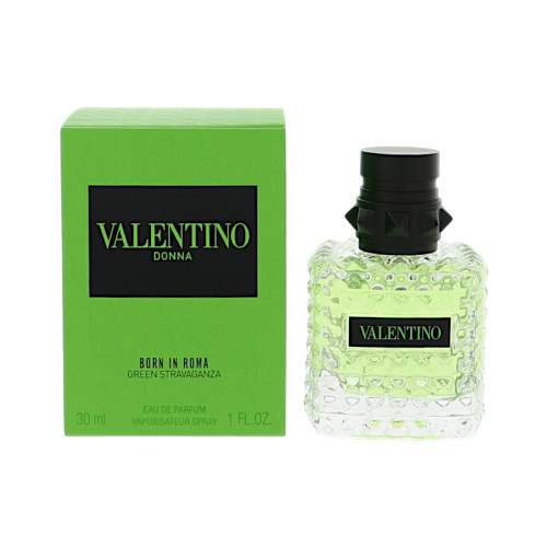 Born In Roma Green Stravaganza by Valentino Box for Women 1 Oz Eau De Parfum Spray