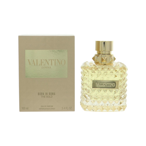 Valentino Born In Roma Gold by Valentino Box for Women 3.4 Oz Eau De Parfum Spray