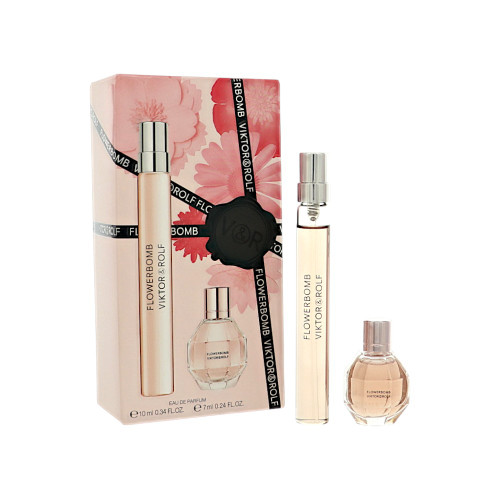 Flowerbomb by Viktor & Rolf Gift Set for Women 2Pc Gift Set- 0.34Oz Edp Spray, 0.24Oz Edp Splash Oz