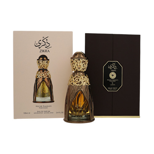 Niche Emarati Zikra by Lattafa - 3.4 oz Eau De Parfum Spray bottle for Men