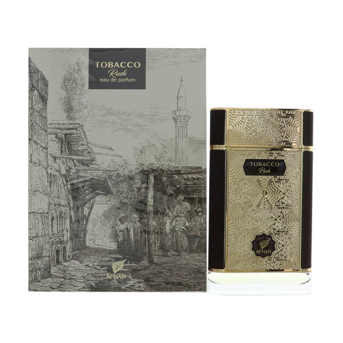 Tobacco Rush by Afnan Box for Men 2.7 Oz Eau De Parfum Spray