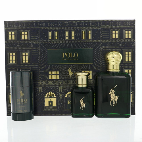 Polo Green by Ralph Lauren Gift Set for Men 3 Piece Gift Set - 4.2 Oz Eau De Toilette Spray, 1.36 Oz Eau De Toilette Spray, 2.6 Oz Deodorant