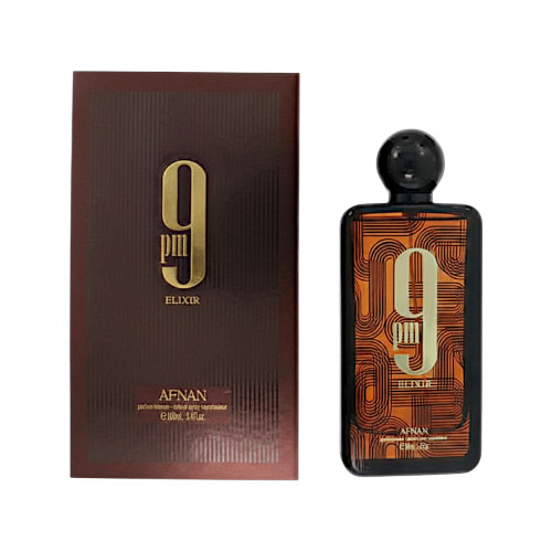 9Pm Elixir by Afnan Box for Men 3.4 Oz Eau De Parfum Spray