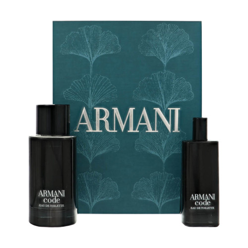 Armani Code by Giorgio Armani Gift Set for Men 2 Piece Set For Men: 2.5 Oz Eau De Toilette Spray, 0.5 Oz Eau De Toilette Spray