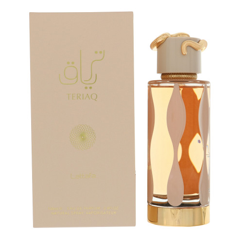 Teriaq by Lattafa - 3.4 oz Eau De Parfum Spray bottle for Men