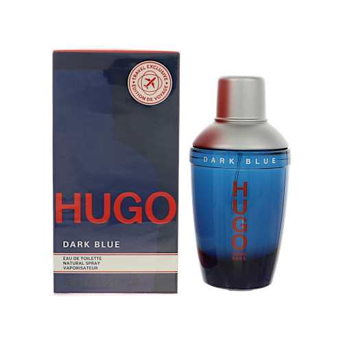 Hugo Dark Blue by Hugo Boss Box for Men 2.5 Oz Eau De Toilette Spray