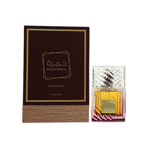 Khamrah Dukhan by Lattafa Box for Men 3.4 Oz Eau De Parfum Spray