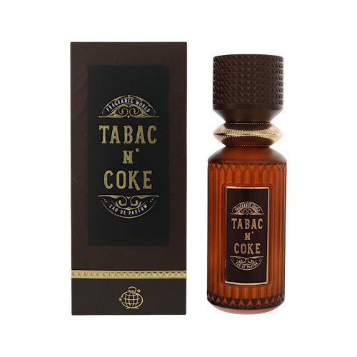 Tabac N' Coke by Fragrance World - 3.4 oz Eau De Parfum Spray bottle for Men