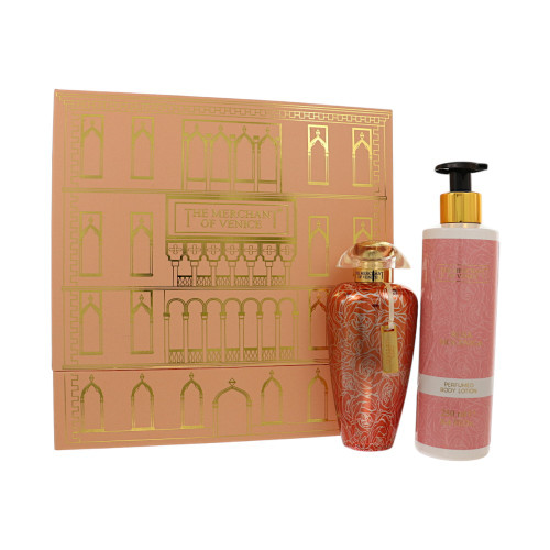 Rosa Moceniga by The Merchant Of Venice Gift Set for Women 2 Pc Gift Set - 3.4Oz Edp Spray, 8.4Oz Body Lotion Oz