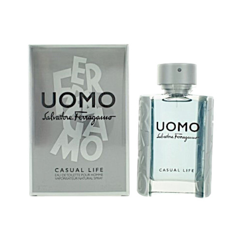 Uomo Casual Life by Salvatore Ferragamo - 3.4 oz Eau De Toilette Spray bottle for Men