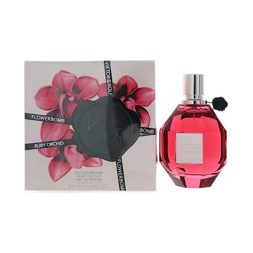 Flowerbomb Ruby Orchid by Viktor & Rolf Box for Women 3.4 Oz Eau De Parfum Spray