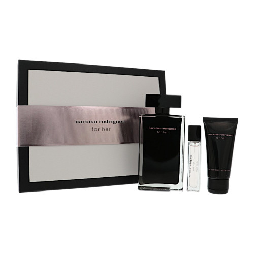 Narciso Rodriguez by Narciso Rodriguez Gift Set for Women 3 Pc Gift Set - 3.3Oz Edt Spray, 0.33Oz Edt Spray, 1.6Oz Body Lotion Oz