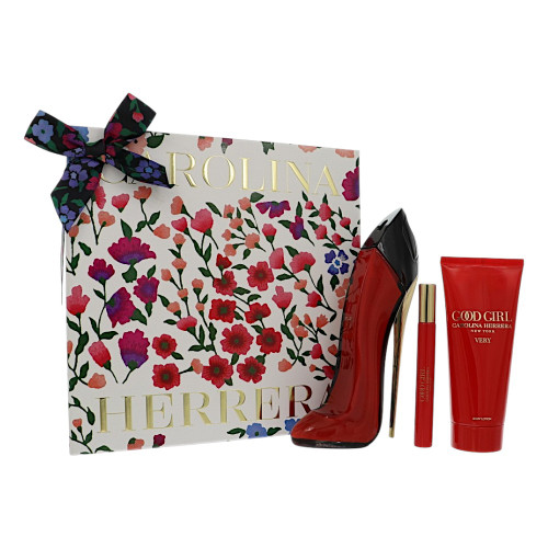 Very Good Girl by Carolina Herrera Gift Set for Women 3 Pc Gift Set - 2.7Oz Edp Spray, 0.34Oz Edp Spray, 3.4Oz Body Lotion Oz