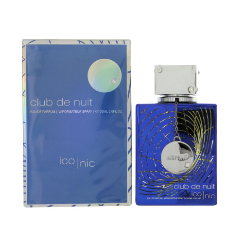 Club De Nuit Blue Iconic by Armaf Box for Men 3.6 Oz Eau De Parfum Spray