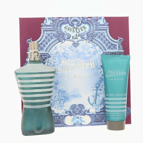 Le Male by Jean Paul Gaultier Gift Set for Men 2 Piece Set For Men: 4.2 Oz Eau De Toilette Spray, 2.5 Oz All-Over Shower Gel