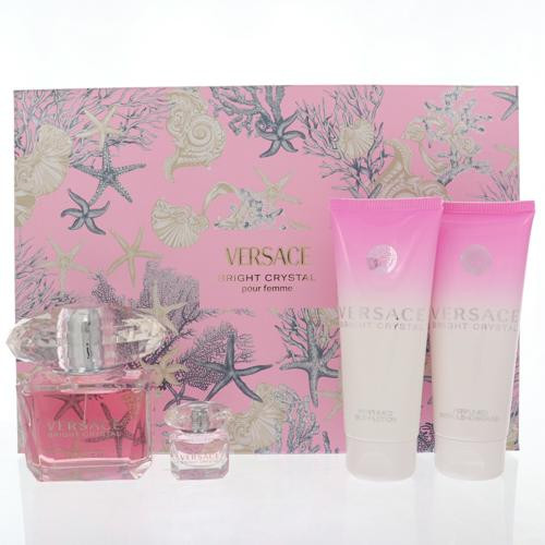 Bright Crystal by Versace Gift Set for Women 3 Oz Eau De Toilette Spray