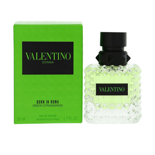 Born In Roma Green Stravaganza by Valentino Box for Women 1.7 Oz Eau De Parfum Spray