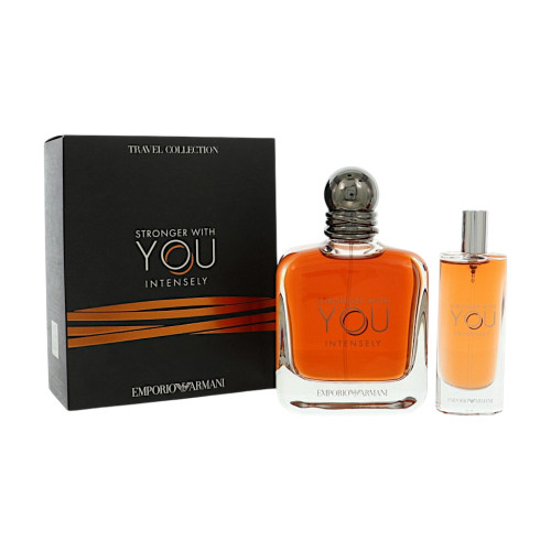 Stronger With You Intensely by Emporio Armani - 2 Piece Gift Set bottle for Men