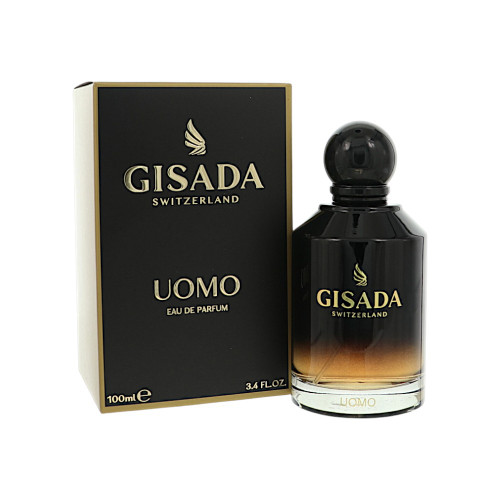 Uomo Black by Gisada Box for Men 3.4 Oz Eau De Parfum Spray