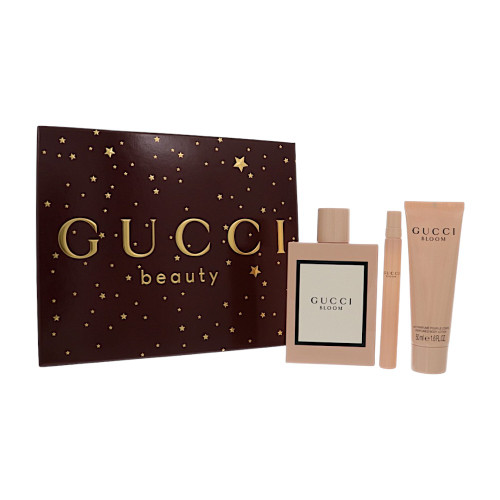 Gucci Bloom by Gucci Gift Set for Women 3 Pc Gift Set - 3.3Oz Edp Spray, 0.33Oz Edp Spray, 1.6Oz Body Lotion Oz