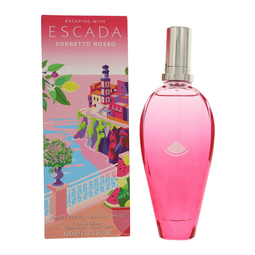 Sorbetto Rosso by Escada - 3.3 oz Eau De Toilette Spray bottle for Women