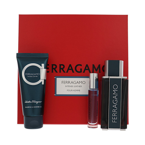 Intense Leather by Salvatore Ferragamo - 3 Piece Set bottle for Men