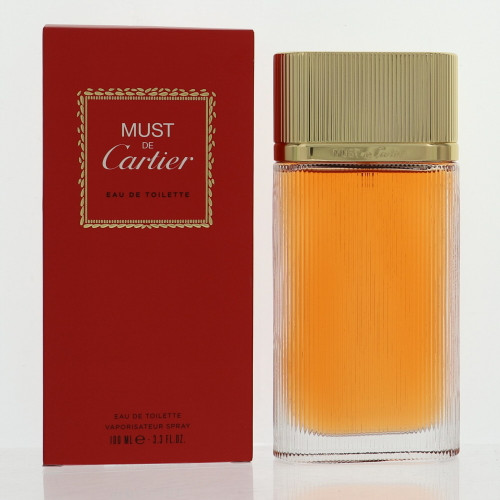 Must De Cartier by Cartier Box for Women 3.3 Oz Eau De Toilette Spray