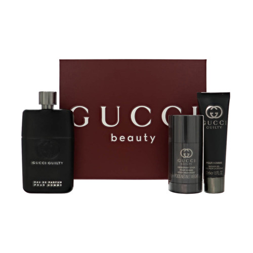 Gucci Guilty by Gucci Gift Set for Men 3 Oz Eau De Parfum Spray