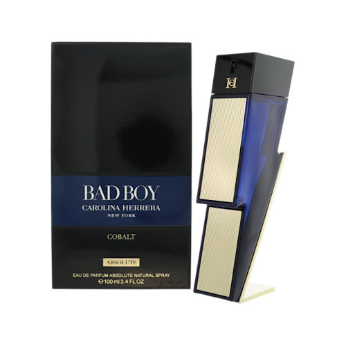 Bad Boy Cobalt Absolute by Carolina Herrera Box for Men 3.4 Oz Eau De Parfum Spray