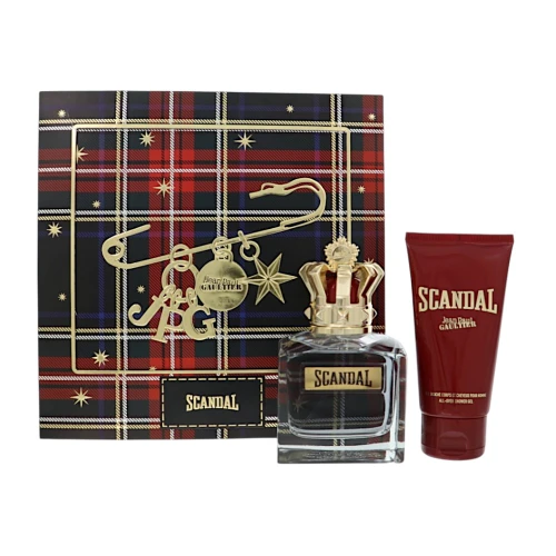 Scandal by Jean Paul Gaultier Gift Set for Men 2 Piece Set For Men: 3.4 Oz Eau De Toilette Spray, 2.5 Oz All-Over Shower Gel