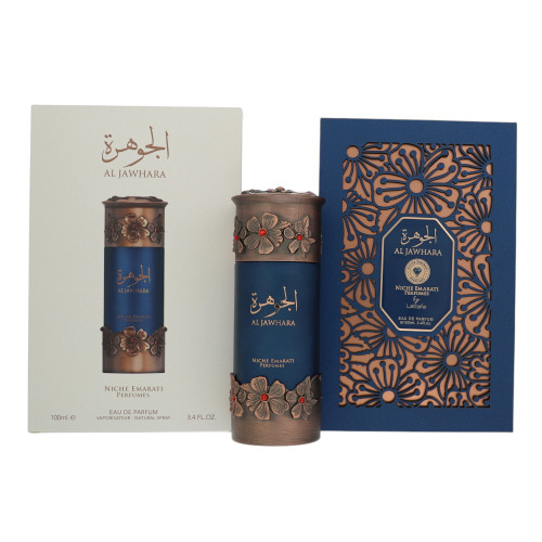 Niche Emarati Al Jawhara by Lattafa Box for Men 3.4 Oz Eau De Parfum Spray