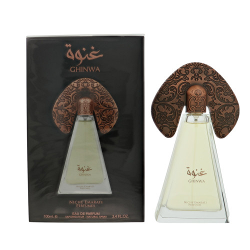 Niche Emarati Ghinwa by Lattafa Box for Men 3.4 Oz Eau De Parfum Spray