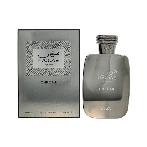 Hawas Chrome by Rasasi - 3.38 oz Eau De Parfum Spray bottle for Men