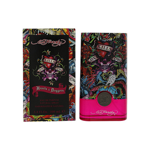 Ed Hardy Hearts & Daggers by Christian Audigier - 3.4 oz 3.4 Oz Eau De Parfum Spray bottle for Women