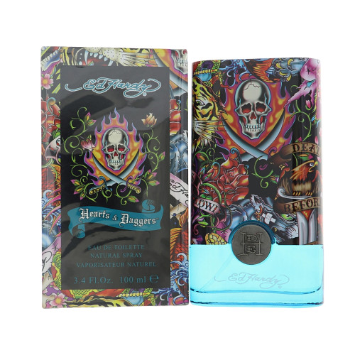 Ed Hardy Hearts & Daggers by Christian Audigier - 3.4 oz Eau De Toilette Spray bottle for Men