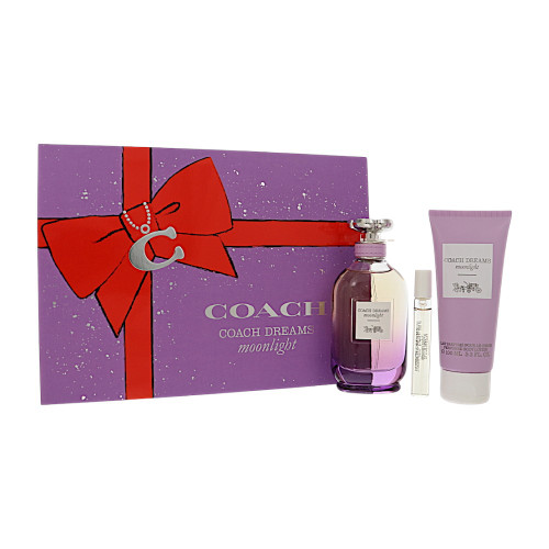 Coach Dreams Moonlight by Coach Gift Set for Women 3 Piece Set For Women: 3 Oz Eau De Parfum Spray, 0.25 Oz Eau De Parfum Spray, 3.3 Oz Body Lotion