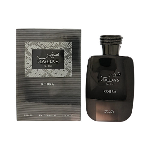 Hawas Kobra by Rasasi - 3.38 oz Eau De Parfum Spray bottle for Men