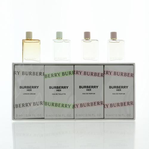 BURBERRY LADIES HER MINI SET by Burberry 4 PIECE GIFT SET - 0.16 OZ LONDON DREAM