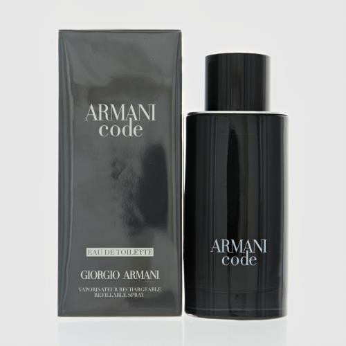 ARMANI CODE by Giorgio Armani 4.2 OZ EAU DE TOILETTE REFILLABLE SPRAY NEW in Box