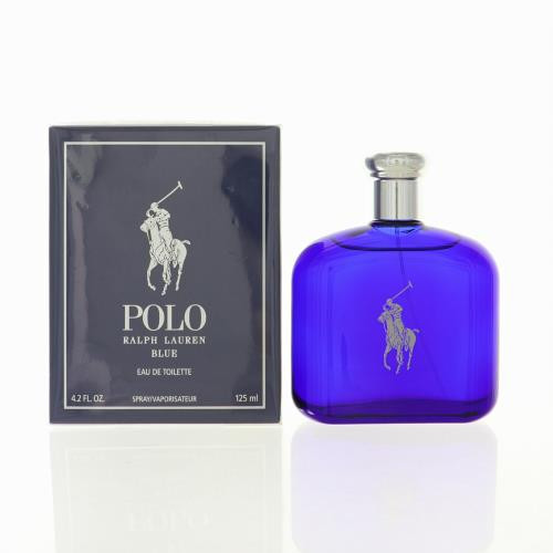 POLO BLUE by Ralph Lauren 4.2 OZ EAU DE TOILETTE SPRAY NEW in Box for Men